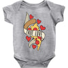 true love pizza slice Baby Bodysuit