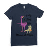 mama &amp; pizza dinasour Ladies Fitted T-Shirt
