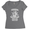 training to go super saiyan Women's Triblend Scoop T-shirt