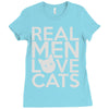 real men love cats Ladies Fitted T-Shirt