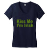 kiss me i'm irish Women's V-Neck T-Shirt