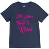 this mom hugs kiss es V-Neck Tee