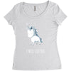 stabby the unicorn Women's Triblend Scoop T-shirt