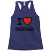i love chicago Racerback Tank