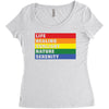 Lgbt Ampersand Women's Triblend Scoop T-shirt