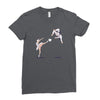 swan kick Ladies Fitted T-Shirt