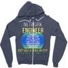 network engineer just like a re   men's Zipper Hoodie