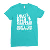 i make beer disappear! Ladies Fitted T-Shirt