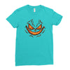 pumpkin face Ladies Fitted T-Shirt