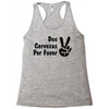 dos cervezas por favor Racerback Tank