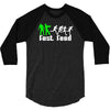 zombie fast food  funny 3/4 Sleeve Shirt