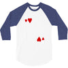 king of hearts playing card 3/4 Sleeve Shirt