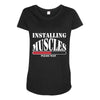 men's funny Maternity Scoop Neck T-shirt