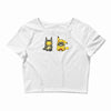 totoro &amp; pikachu onesie Crop Top
