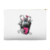 scary skull Accessory Pouches