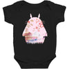 totoro with asian landscape Baby Bodysuit