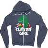 clever girl Zipper Hoodie