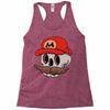 mario skull Racerback Tank