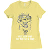 Free Your Mind One Puff At A Time Ladies Fitted T-Shirt
