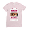Never Underestimate A Man Who Watches Friends And Was Born in December Ladies Fitted T-Shirt