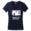 i want to believe Women's V-Neck T-Shirt