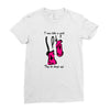 i run like a girl try to keep up Ladies Fitted T-Shirt
