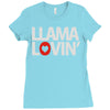 llama lovin' lover Ladies Fitted T-Shirt
