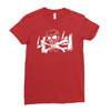 4x4 truck cross bone skull Ladies Fitted T-Shirt