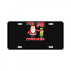 touch my elf christmas fun and naughty License Plate