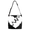 broken heart xxx Adjustable Strap Totes