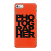 photographer camera photography modern text photos scrapbook geek t sh iPhone 7 Case