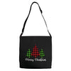 lumberjack tree merry christmas Adjustable Strap Totes