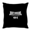 rocky marciano the brooklyn blockbuster 49 0 logo Throw Pillow