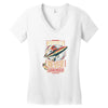 never surrender Women's V-Neck T-Shirt