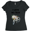 i love when my wife lets me buy another bike Women's Triblend Scoop T-shirt