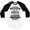 Super Cool Grandmother Of A Freaking Awesome Grandson 3/4 Sleeve Shirt