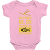 deformed jesus Baby Bodysuit