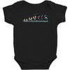 evolution of espionage Baby Bodysuit