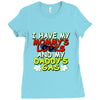 mommy's looks daddy's gas Ladies Fitted T-Shirt