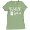 sheltie hair Ladies Fitted T-Shirt