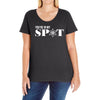 you're in my spot Ladies Curvy T-Shirt