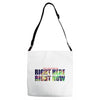 where else would you rather be than right here right now Adjustable Strap Totes