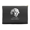 albert einstein's non believer Accessory Pouches