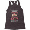 camping lady Racerback Tank