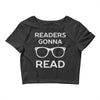 reading pun humor Crop Top