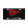 liver cancer awareness License Plate