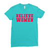 believe women Ladies Fitted T-Shirt