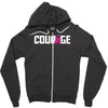 courage Zipper Hoodie