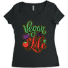vegan for life Women's Triblend Scoop T-shirt