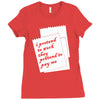 i pretend to work they pretend to pay me Ladies Fitted T-Shirt